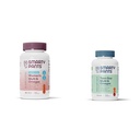 SmartyBants Vrouwen Multivitamine Gummies, Suikervrij: Biotine, Methylfolaat, Omega 3 (ALA), Vitamine D & Teen Guy Multivitamine Gummies: Omega 3 Visolie (EPA/DHA), Vitamine D3, C, Vitamine B12, B6