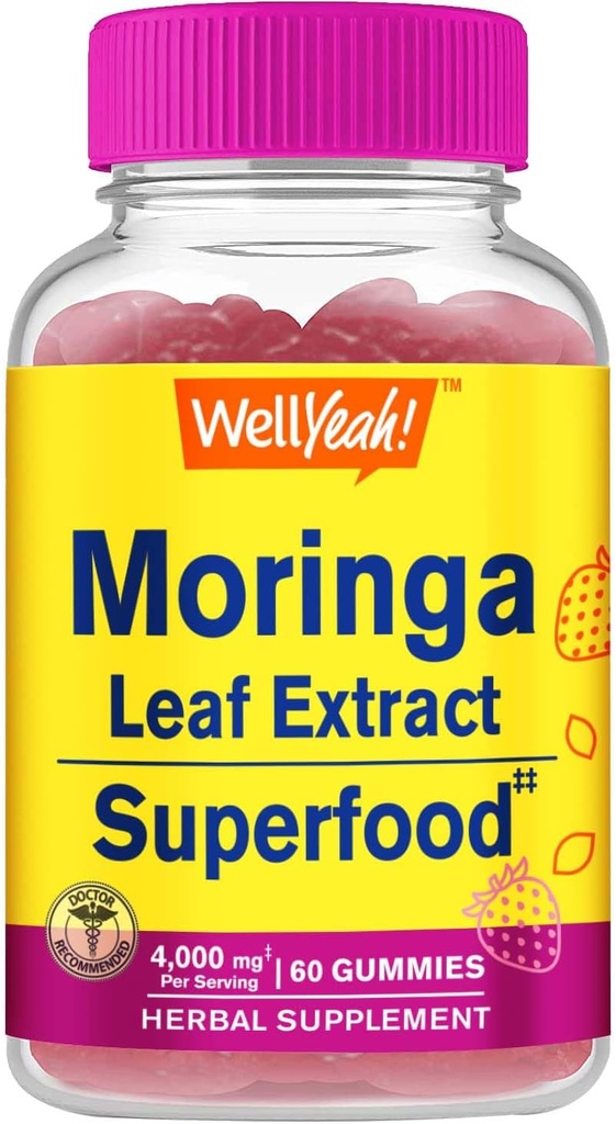 WellYeah Moringa Bladeren Extract Gummies (4.000 mg) 