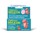 MYLICON Kinderen Tummy Relief voor kinderen, 24 Cherry smaak Kauwtabletten