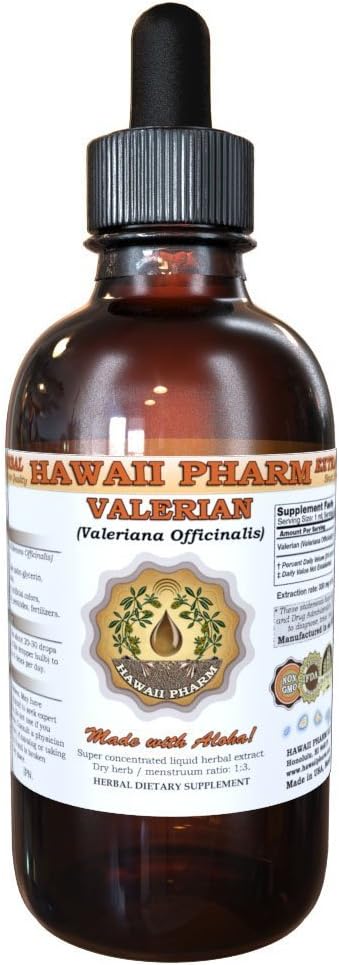HawaiiPharm Valeriaan (Valeriana Officinalis) Root Liquid Extract 2 fl.oz