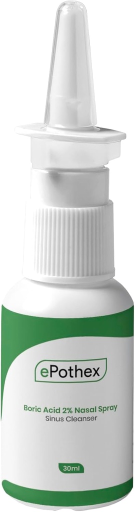 Boorzuur 2% neusspray - Clears Airway Passages - Biedt ondersteuning voor seizoen- en chronische Sinus uitdagingen - 30ml