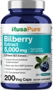 NusaPure Bilberry Extract 5.000mg 200 Vegetarische caps (Non-GMO, Veganistisch)
