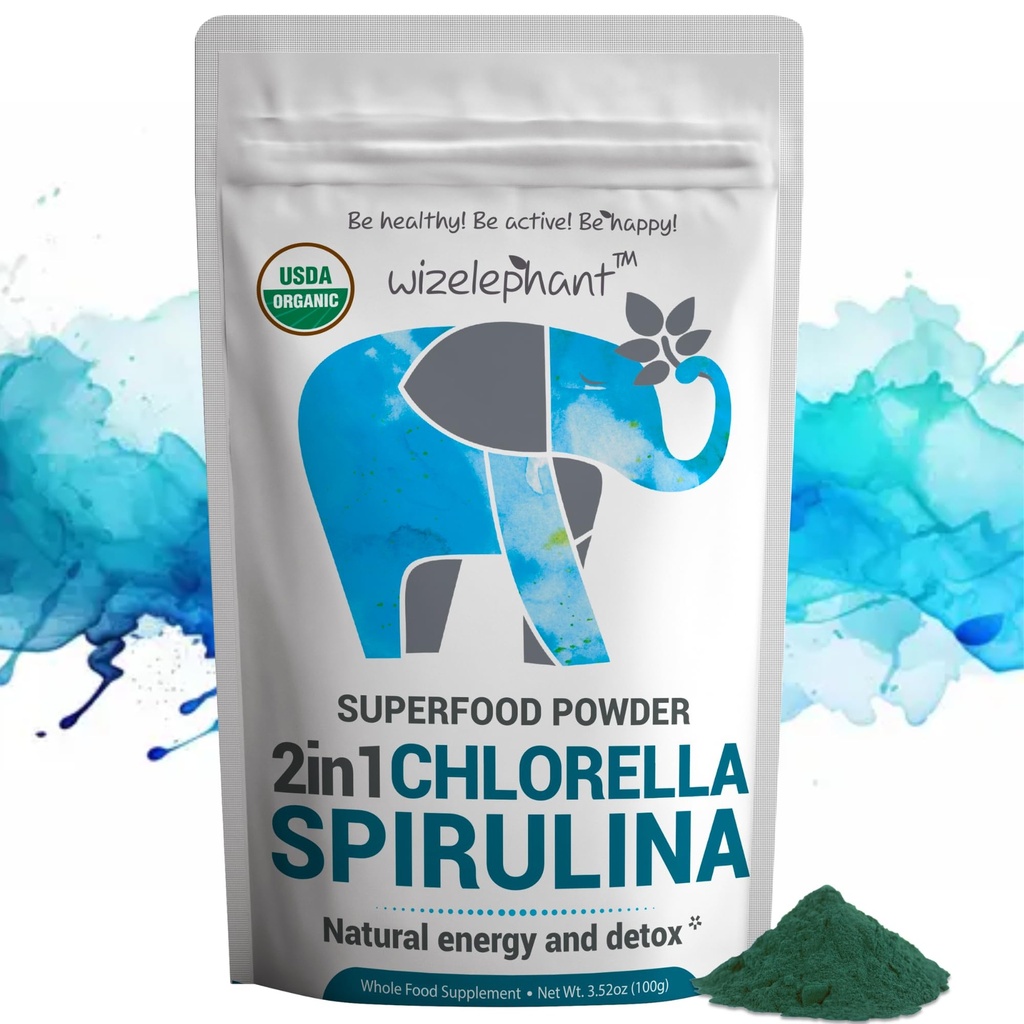 Chlorella Spirulina Powder Organic 