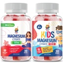 Magnesium Gummies for Kids - 500mg and Magnesium Gummies for Adults - 500mg .Calm Magnesium Kauwen - Magnesium Citrate Kauwbare Supplement voor Mood & Muscle Support