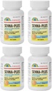 GeriCare Senna Plus Natuurlijke plantaardige Laxatieve met Stool Softener, Docusaat Natrium 50mg, Sennosides 8,6mg 100 Tellen (Pack of 4)