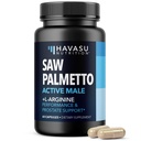 Zag Palmetto 500mg en L-Arginine 500 mg - Prostaat Gezondheid en Nitrik Oxidatie Supplementen voor mannen - 60 Telling - Urinefunctie Ondersteuning en duurzaamheid voor actieve mannen - Veganist, Non-GMO, 1 maand levering