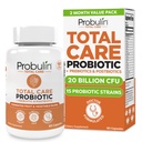 Probulin Total Care Probiotic Supplement, Daily Gut, Digestief, en Immune Health Probiotica Capsules voor mannen en vrouwen, 20 miljard CFU, Vegan, 60 Telfles
