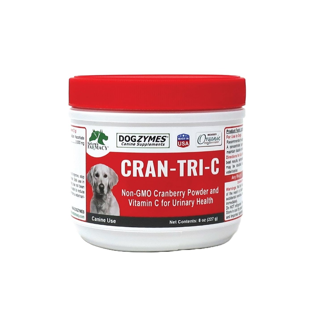 Hondzymen Cran Tri C Urinaire Tract Ondersteuning, Vitamine C Blend, 1418mg per theelepel (8 Ounce)
