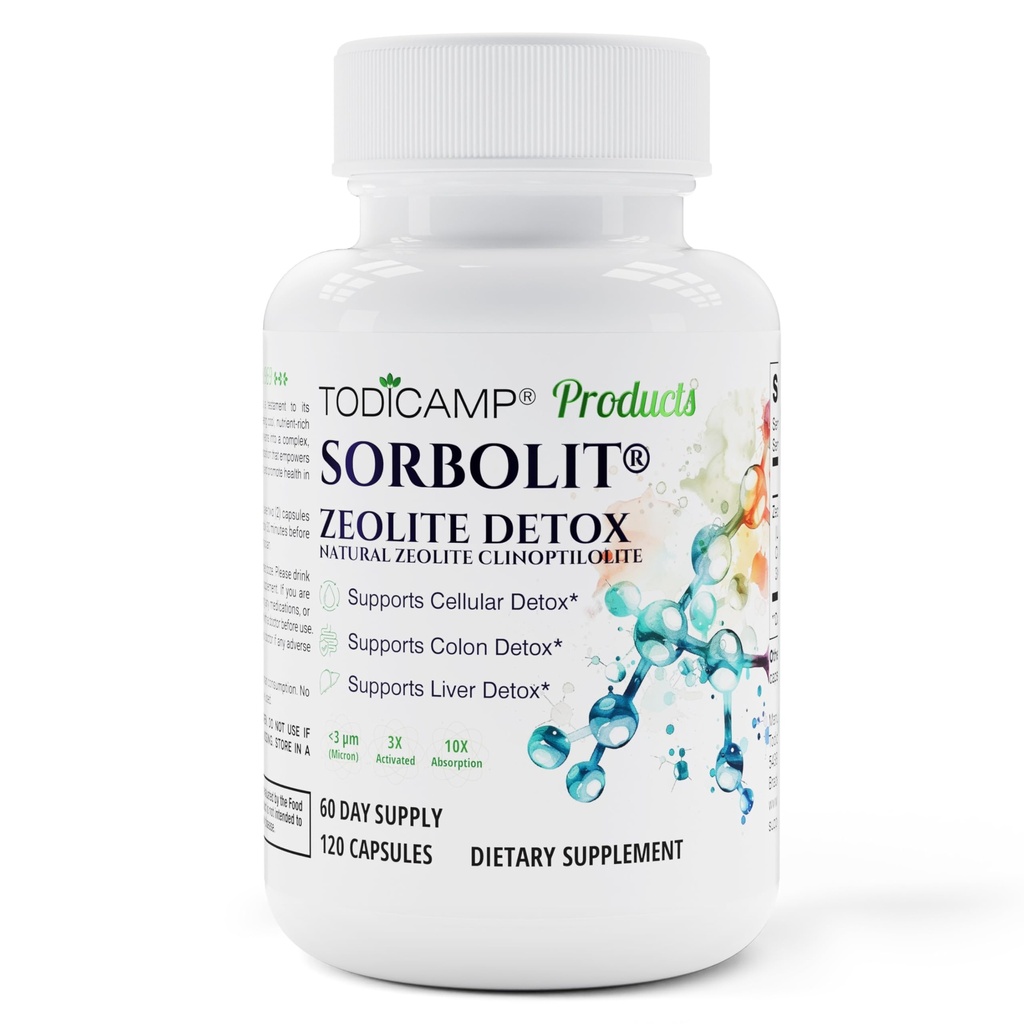 Zeoliet Detox Capsules - 120 Zeoliet Capsules - 1-2 μm Clinoptiloliet Zeoliet Detox - 2 maanden Levering Zeoliet Clinoptiloliet Capsules - Zeoliet Sorbolit Detox - Zeoliet Pillen