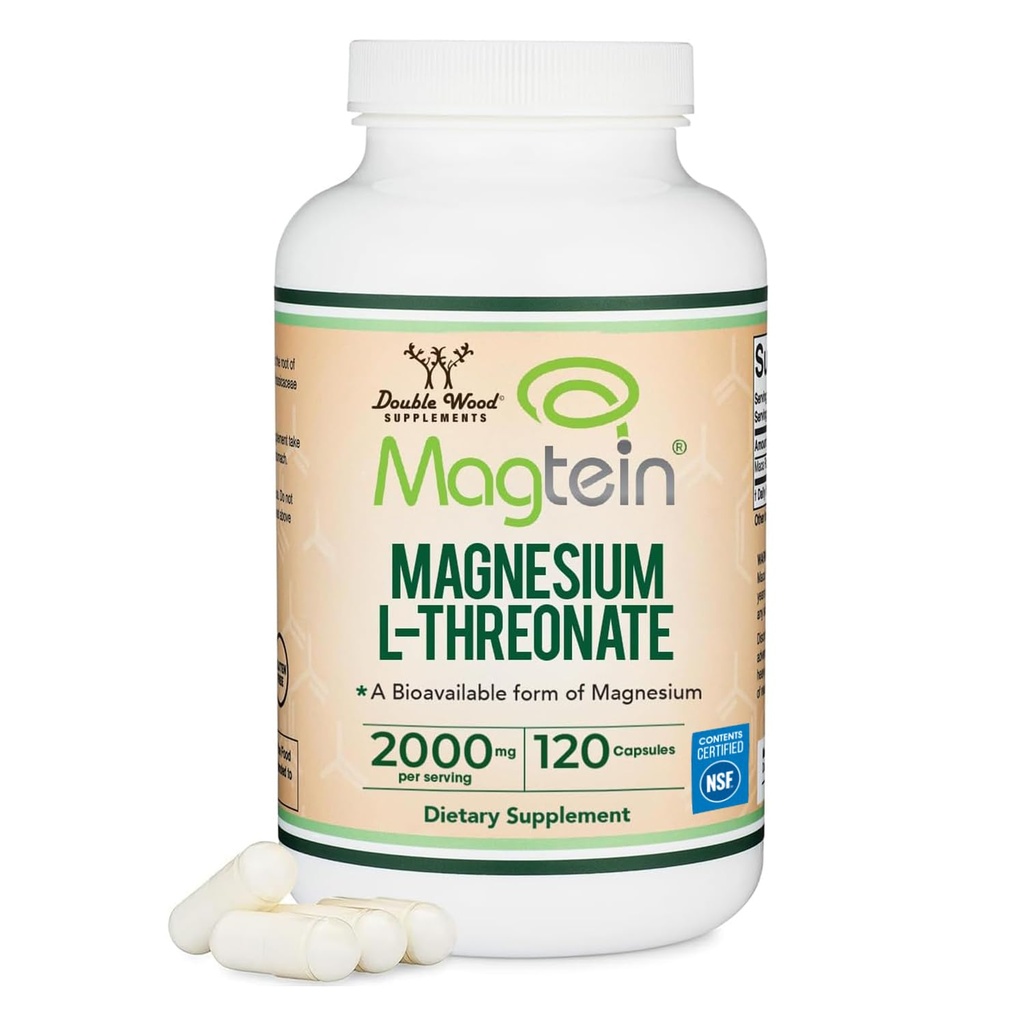 Magnesium L Threonate, Magtein - NSF Certified - Slaap en Cognitive Ondersteuning 