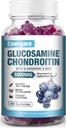 1 Pack 3000mg Glucosamine Chondroitin met MSM Gummies & Vlierbes, Extra sterkte gezamenlijke ondersteuning Gezondheid, Flexibiliteit, Antioxidant, Immuunsupplement Gummy voor volwassenen, mannen & vrouwen 60 Tellingen