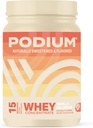 Podium Voeding Wei Proteïne Poeder, Vanille Ice Cream, 22g Proteïne Per Serveren met spijsverteringsenzymen, Wei Proteïne Isolaat & Concentraat, Glutenvrij, Lage Carb, Lage Suiker & Sojavrij, 15 Servers