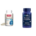 Jarrow Inositol 750mg 100 Veggie Capsules & Life Extension NAC 600mg 60 Capsules Lever- en ademhalingsondersteuning