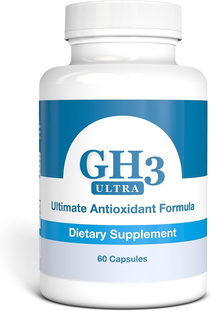 Nattura G-H3 Ultra, Ultimate Antioxidant Formula - New, Improved Anti-Aging Complex (Ginkgo Biloba, R-Alpha Lipoic Acid, Coenzyme Q10, Acetyl L-Carnitine, Vitamin B6) - 60 Caps