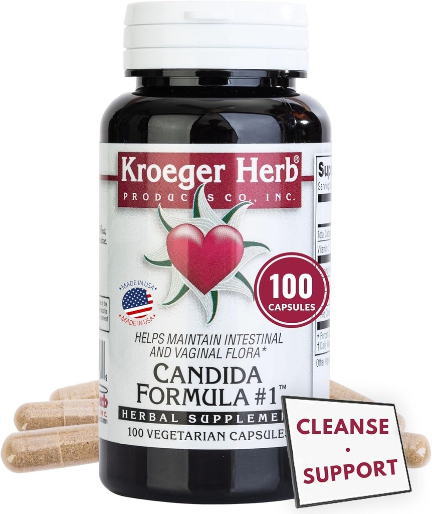 Kroeger Herb Candida Formula No 1 Capsules, 100 Tellen