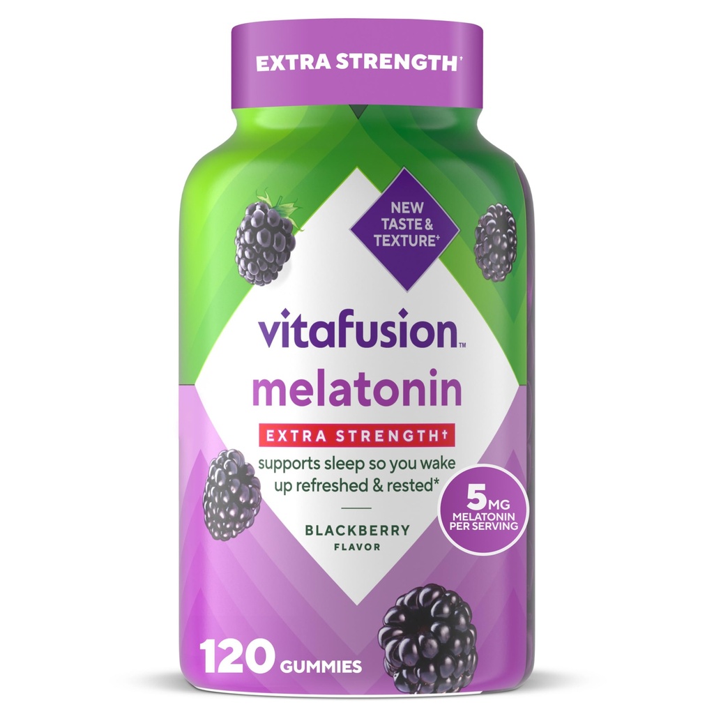 Vitafusion Extra Strength Melatonine Gummy Vitaminen, 5mg, 120 ct Gummies