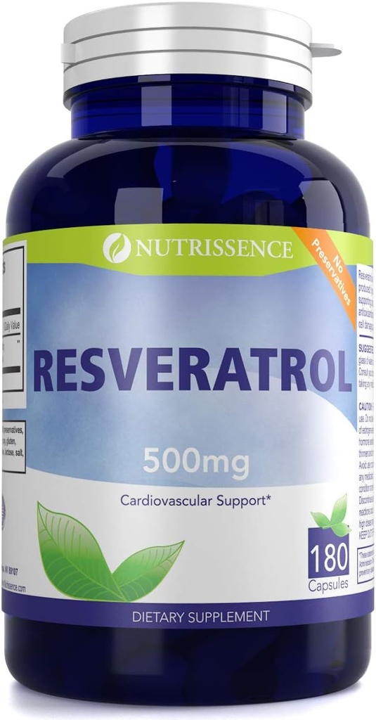 Resveratrol 500mg 180 capsules 90 porties van 1000mg of 60 porties van 1500mg