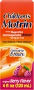 Kinderen Motrin Oral Suspension Medicine, 100 mg Ibuprofen, Kids Fever Reducer & Pain Reliever for Minor Aches & Pains Vanwege koude en griep, alcoholvrije, Berry Flavored, 4 fl. oz