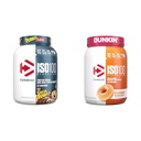 Dymatize ISO100 Gehydrolyseerd Proteïnepoeder, 100% Wei Isolaat, 25g Proteïne, 5.5g BCAA's & ISO100 Gehydrolyseerd Proteïnepoeder, 100% Wei Isolaat, Dunkin' Geglazuurde Donut Flavor