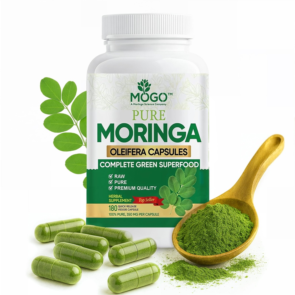 MOGO Moringa Capsules -180 Ct