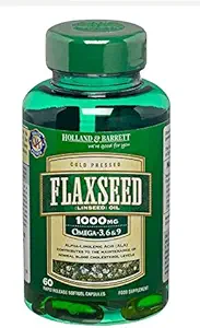 Holland & Barrett Vegetarisch Vlaszaad Lijnzaadolie 60 Capsules1000mg/Omega-3,6&9