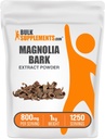BulkSupplements.com Magnolia Bark Extract Powder - Magnolia Officinalis, Magnolia Bark Supplement, Magnolia Extract - Gluten Free, 800mg per Serving, 1kg (2.2 lbs) (Pack of 1)