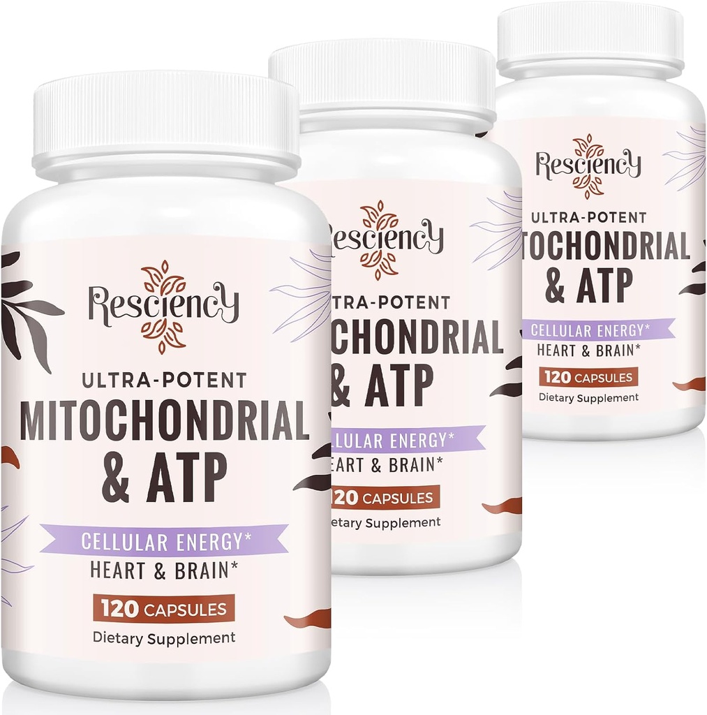 2326 MG Mitochondrial Supplements with ATP, Vitamins, CoQ10 & PQQ, More Effective Than Creatine HMB & Nitric Oxide, Energy, Endurance, Strength, Recovery & Muscle, Organic, 360 Capsules