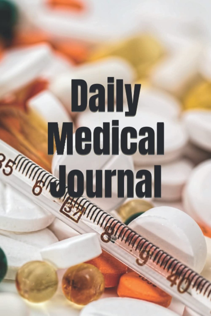 Daily Medical Journal om medicijnen, vitaminen, supplementen en het bijhouden van de bloeddruk lezingen Dagelijks logboek voor zorgverleners en patiënten