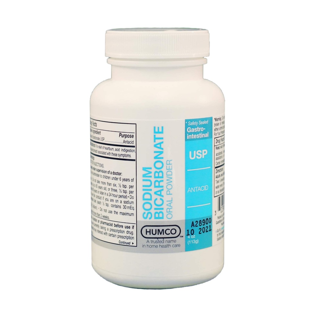 Humco Natriumbicarbonaat poeder, oraal, 1 lb.