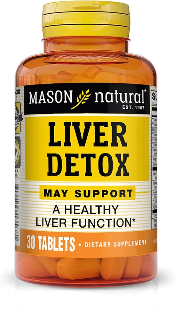 Mason Vitaminen Lever Detox Tabletten, 60 Tellen