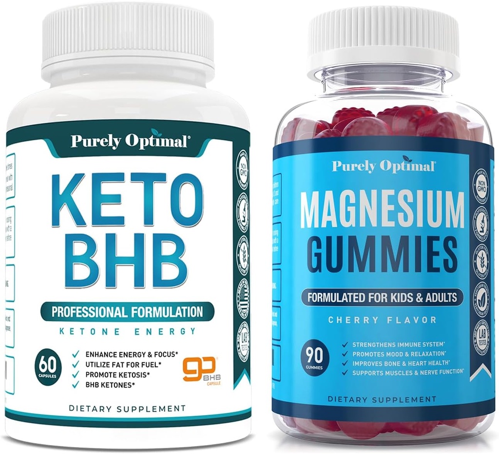 Pure Optimale Keto BHB + Magnesium Gummies