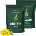 Mullein Lung Cleanse Repair Gum, Mullein Gum, Lung Cleanse Repair Gum - Pear Flavored, Mullein bladkruid Extract voor Lung Health & Sinus Relief (2 zakken)