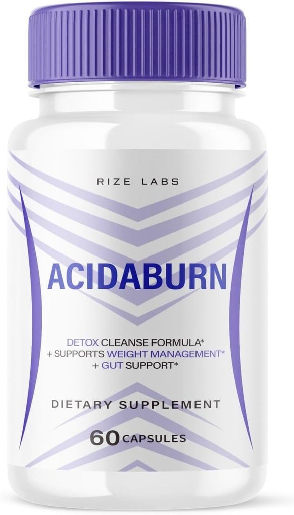 rize labs Acidaburn Capsules, Advanced Pill voor gezond gewichtsverlies, Active Lifestyle voor een beter leven, maximale sterkte formule (60 capsules)