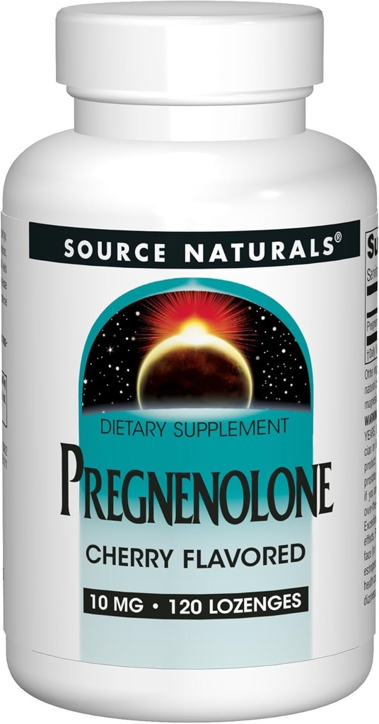 Bron Naturals Pregnenolone 10mg Cherry Flavor Supplement - 120 Lozen