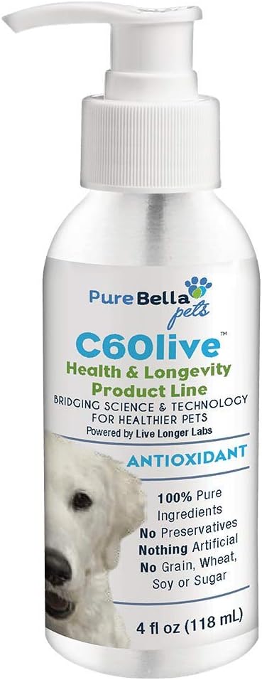 Pure Bella Huisdieren C60 Antioxidant voor Grote Ras Honden 4oz