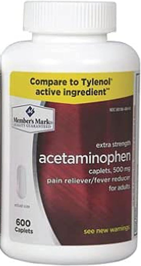 Acetaminofen Generic 500 mg Extra Sterkte - 600 Capletten