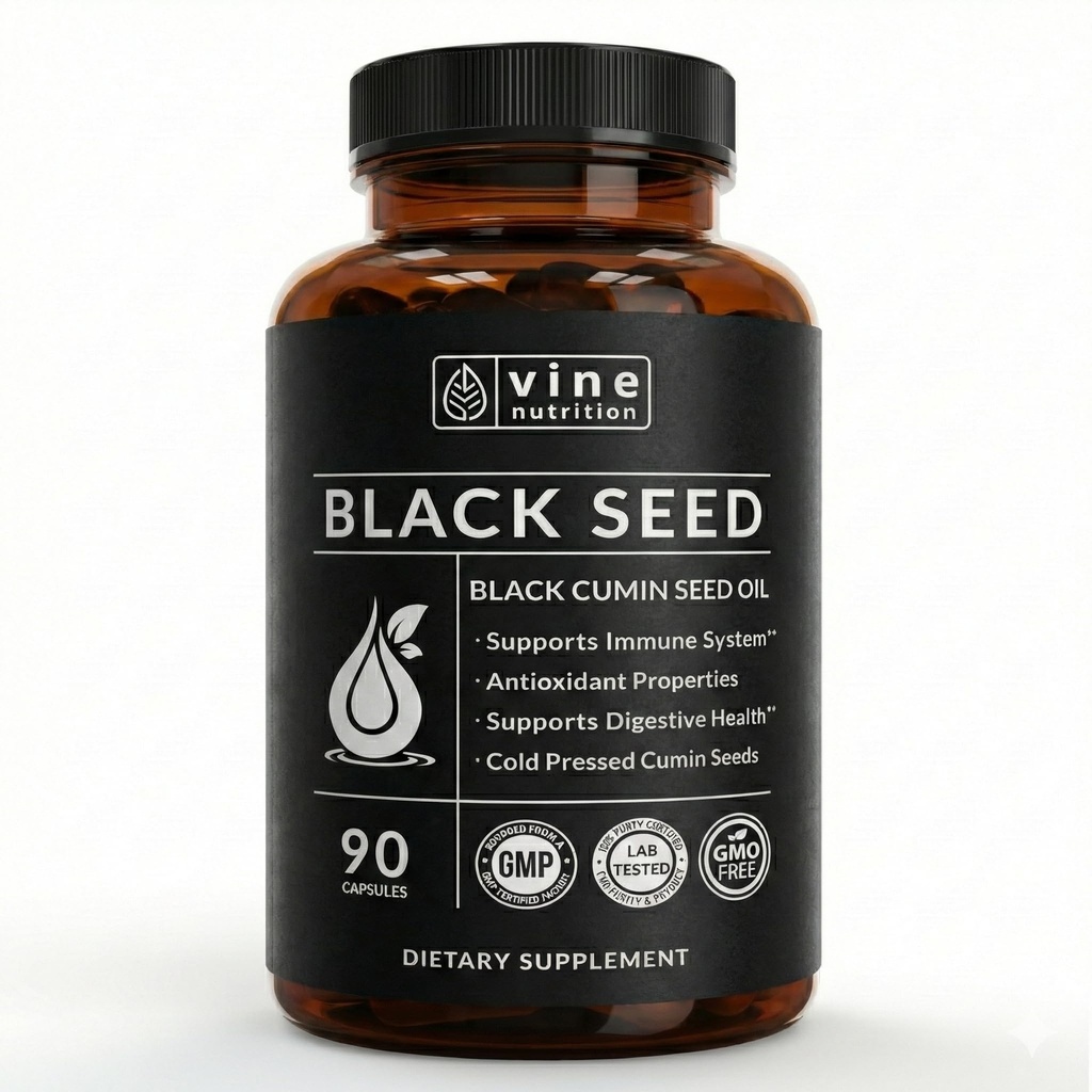 Black Seed Oil Capsules - Nigella Sativa - Immune Support Supplement Zachte Gels - Cold Pressed Antioxidant Vegetarian Black Cumin Pillen - 500 Milligrammen Made in The USA