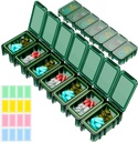 Restree Weekly Pill Organizer, 7 compartimenten Portable Pill Box Een keer per dag, Vocht-Proof Travel Pill Case, Pill Storage Box voor Vitamine, Geneeskunde, Visolie / aanvullingen (Groen)