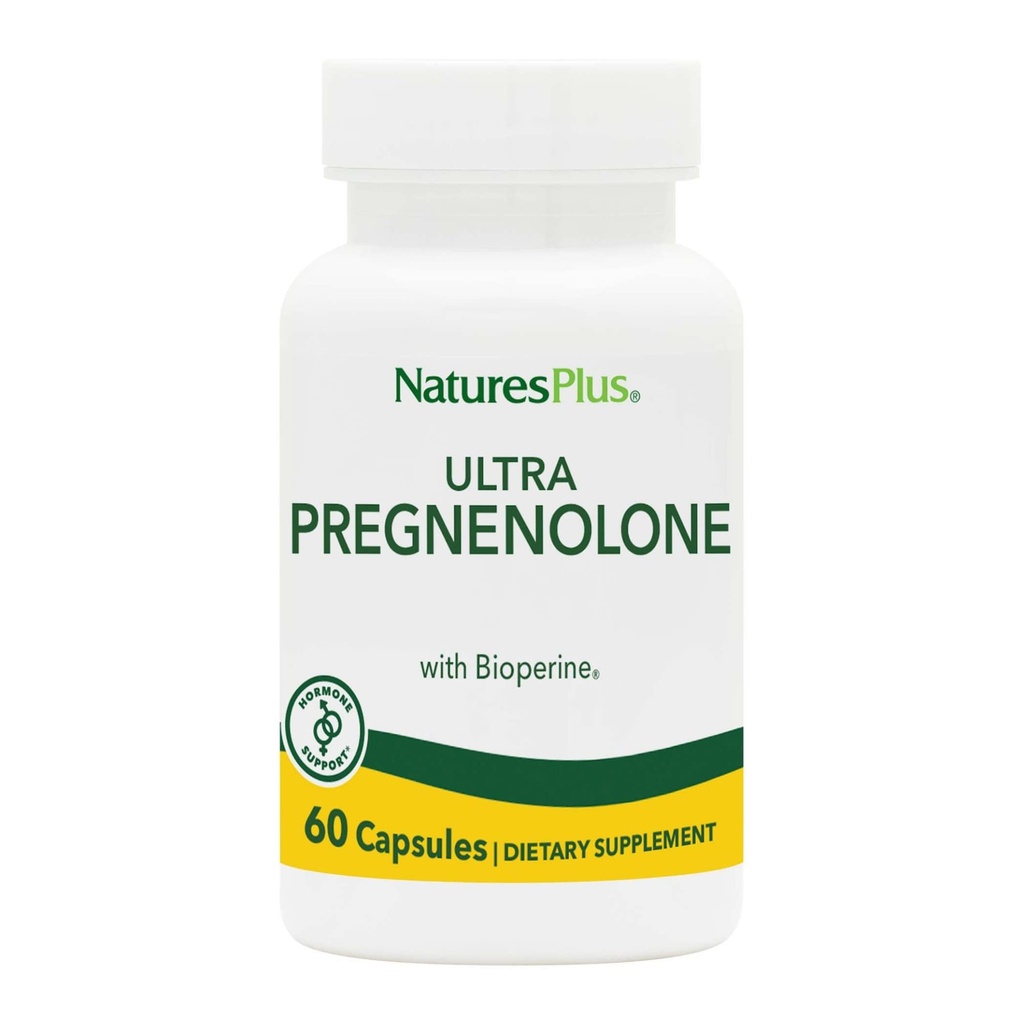 NaturesPlus Ultra Pregnenolone - 60 Capsules - Promotes Overall Well-Being, Immune Support & Cognitive Function - 60 Servings