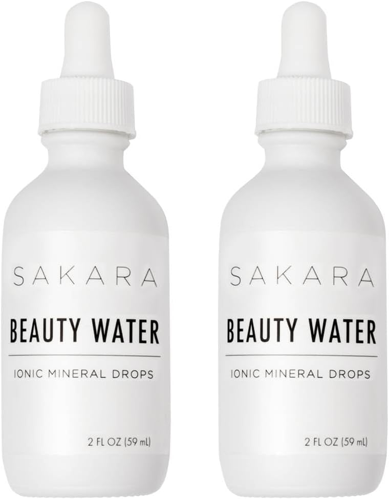 SAKARA Beauty Water Drops, 60 Servings - Trace Mineral Drops for Water, Mineral Water Liquid Magnesium, Chloriden, Natrium, Kalium, & Boron Supplementen, Liquid Vitaminen Multi Minerals Supplement