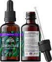 Citroengras Tinctuur, Organisch Citroengras Extract (Cymbopogon Citratus) Kruidensupplement, Niet-GMO in Cold-Pressed Biologische Plantaardige Glycerine, 700 mg, 2 oz (60 ml)