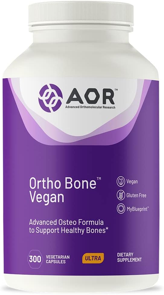 AOR, Ortho Bone Vegan, Osteo Formule om gezonde botten te ondersteunen, 300 capsules (60 porties)
