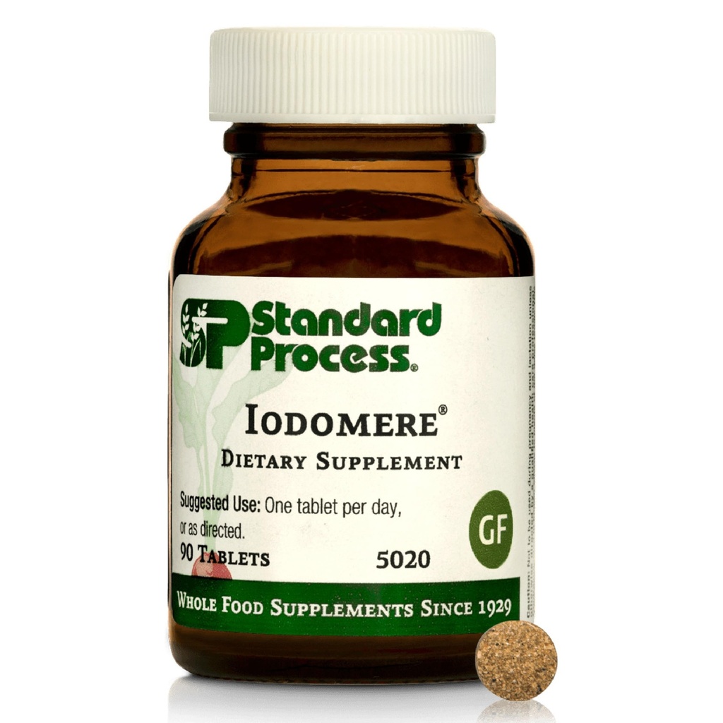 Standaard procesjodomere - Dagelijks supplement ter ondersteuning van uw stofwisseling, immuunfunctie en schildklierhormonenproductie - Glutenvrije, niet-zuivel- en niet-zweer- 90 tabletten (90 porties)