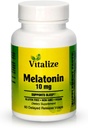 Vitaliseer de slaapondersteuning: 10 mg Melatonine en vitamine B6 Verbeterde formule Snelle absorptie 