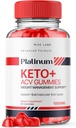 rize labs Platinum Keto AVC Gummies voor gevorderd gewichtsverlies, supplement voor maximale sterkte Gomitas (60 Gummies)