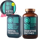 WILD FUEL Dental Probiotics, Keto Gummies with MCT Oil and Digestive Enzymes Bundle