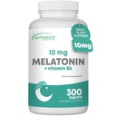 Melatonine 10 mg tabletten Quick Release Natural Nighttime Slaaphulp voor volwassenen (300 telling)
