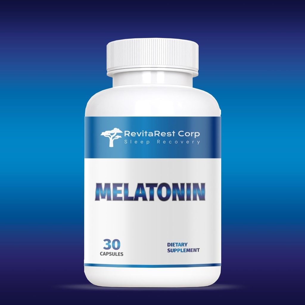 Generieke RevitaRest Corp. Melatonine Blue 10mg, 30 capsules.