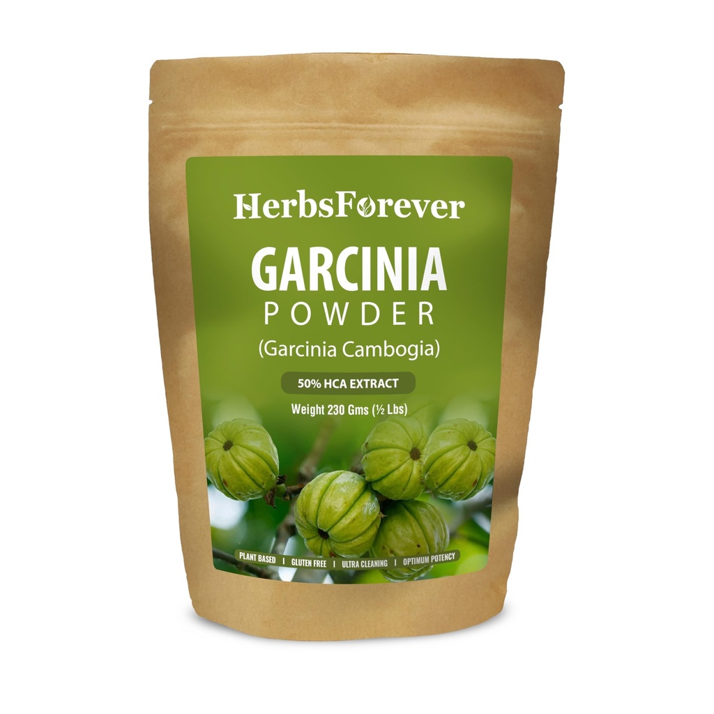 Herbsforever Garcinia Cambogia Powder Support Actieve & Energetic Body 230 GMS